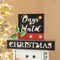 Set of 2 15"H Lighted Wooden Christmas Snowman Advent Calendar Décor